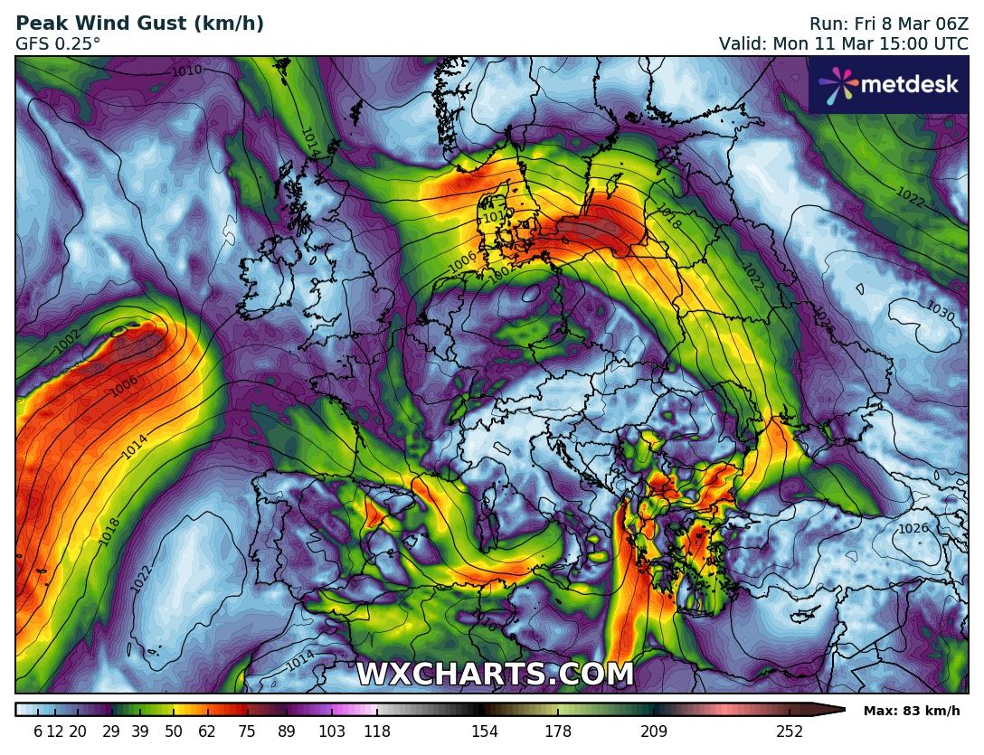 Meteo Balkans: Към България се задават силни ветрове и високи мартенски температури